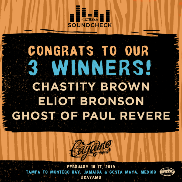 Soundcheck Winners Announced! Soundcheck Winners Announced!