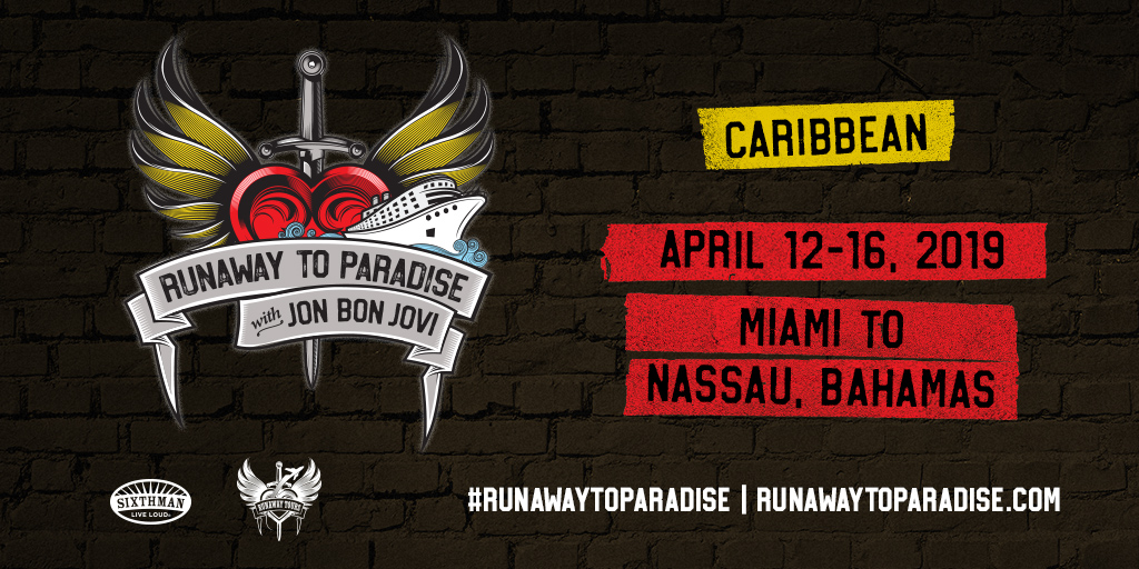 Runaway To Paradise With Jon Bon Jovi Caribbean April 12 16 19 Cruise Miami To Nassau Bahamas