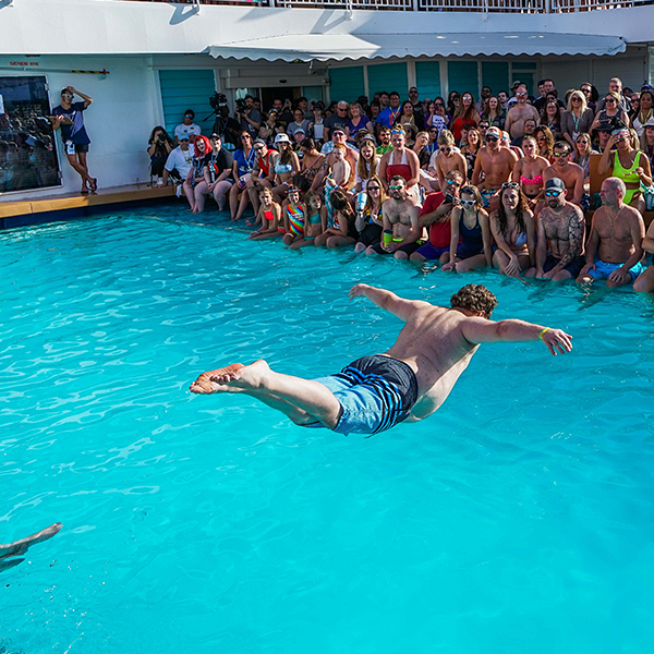 Belly Flop Contest Judged By Sal