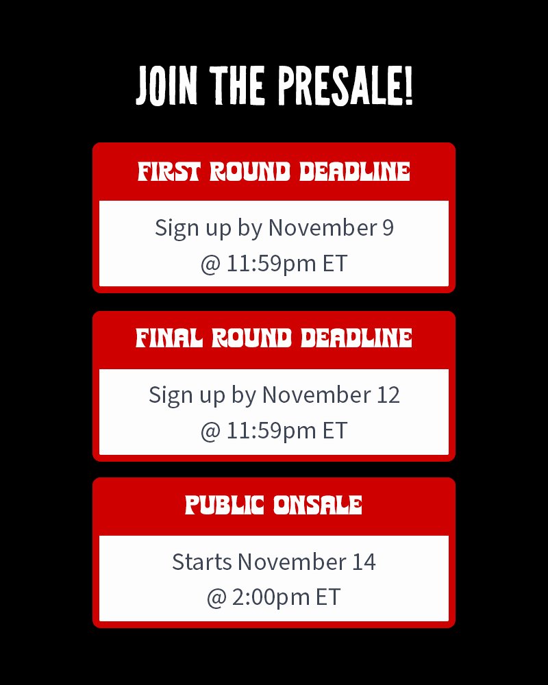 Presale Timeline