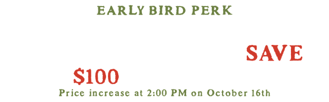 early bird perk