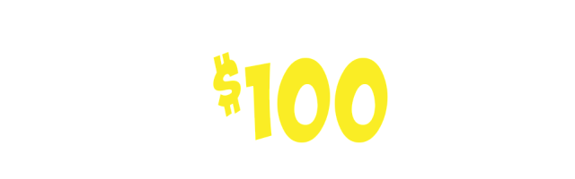 $100 down