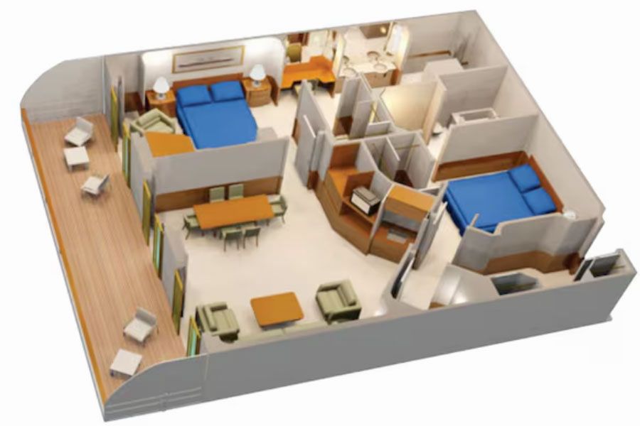 Concierge 2-Bedroom Suite with Verandah