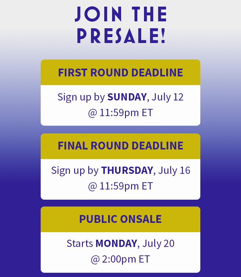 presale timeline