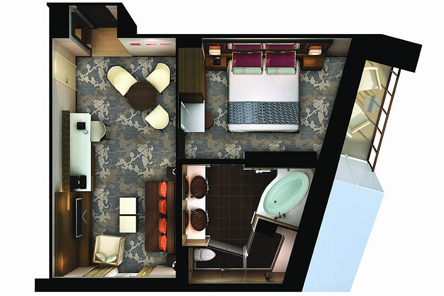 Forward-Facing Penthouse with Balcony + Vibe Access