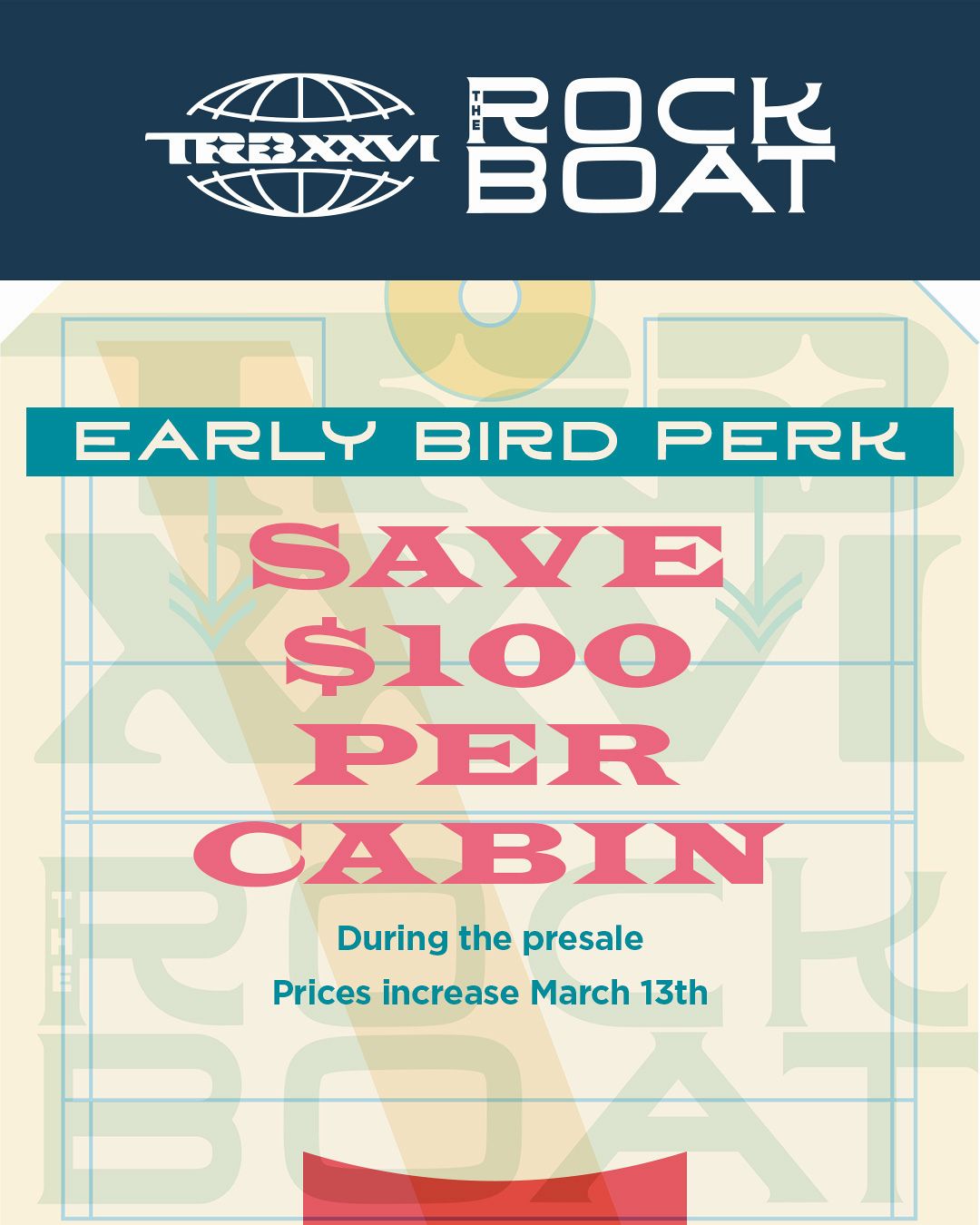 $100 Off Per Cabin
