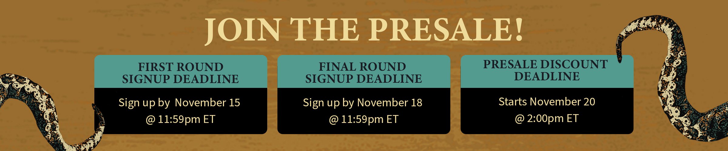 Presale Timeline