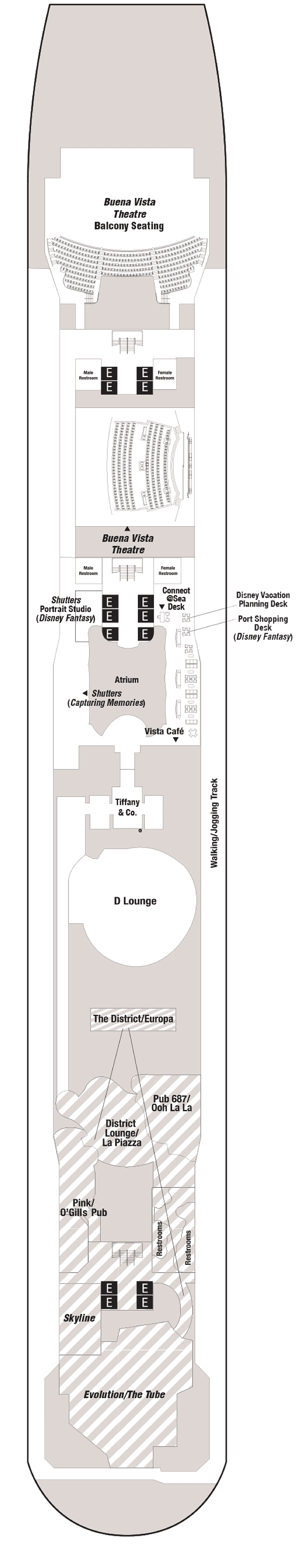 Deck 4 - Disney Dream Deck Plans - TCM Classic Cruise