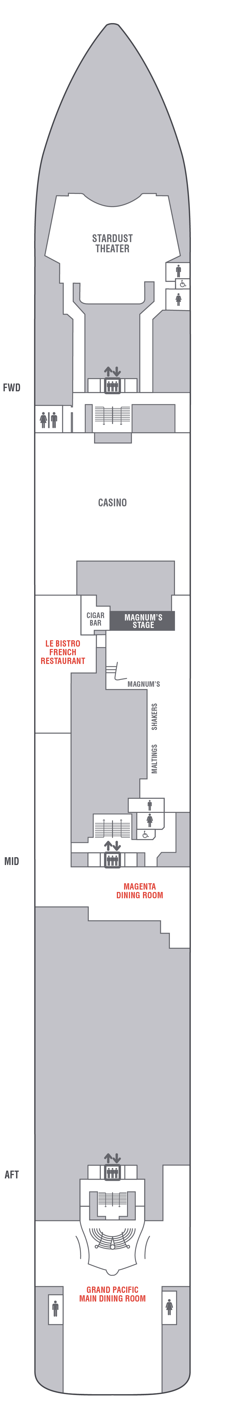 Deck 6 - Norwegian Gem Deck Plans - Boots on the Water