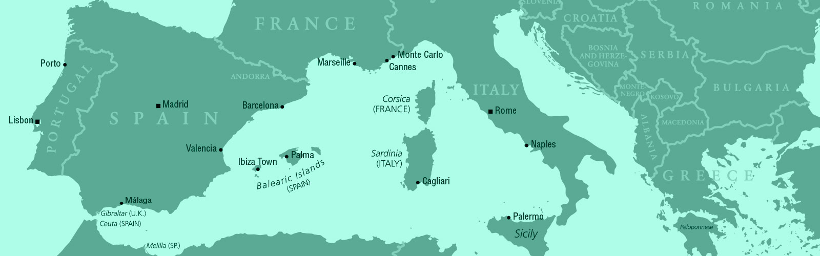 Map of Mediterranean