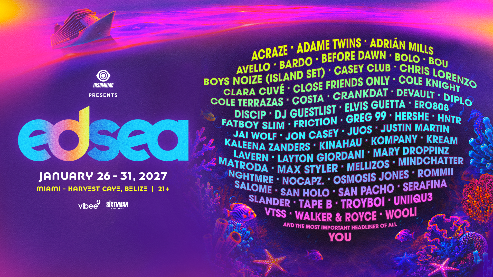 EDSea Lineup
